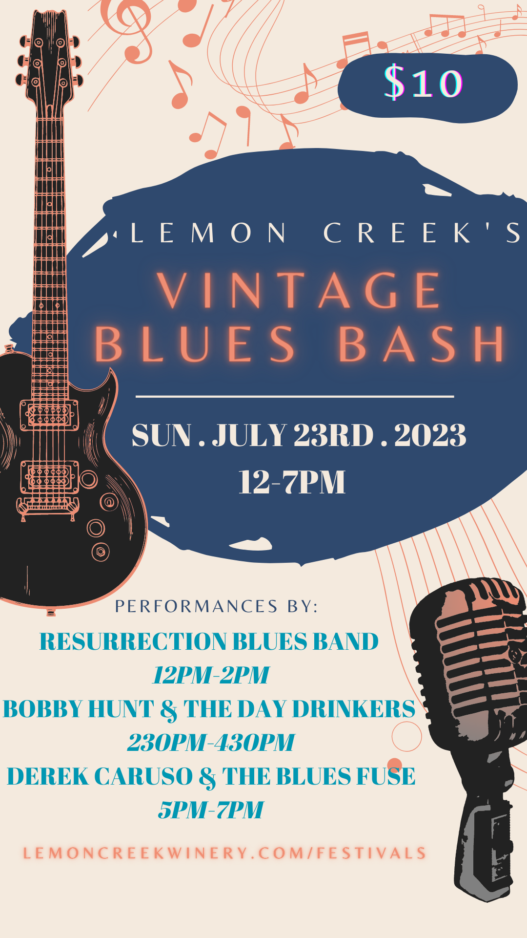 bluesbashposter2023 Lemon Creek Winery